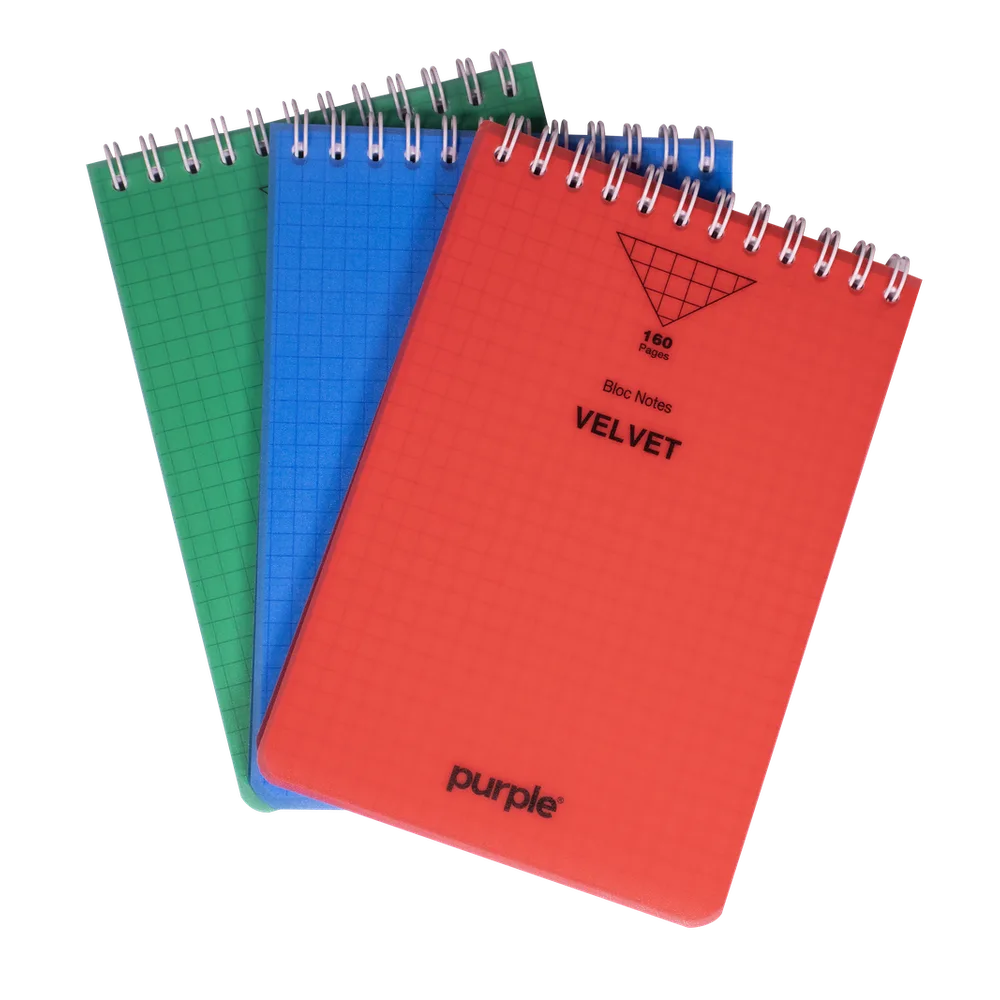 Bloc Note Wiro 160 Pages A6 VELVET