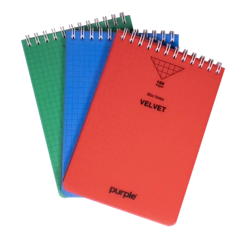 Bloc Note Wiro 160 Pages A6 VELVET