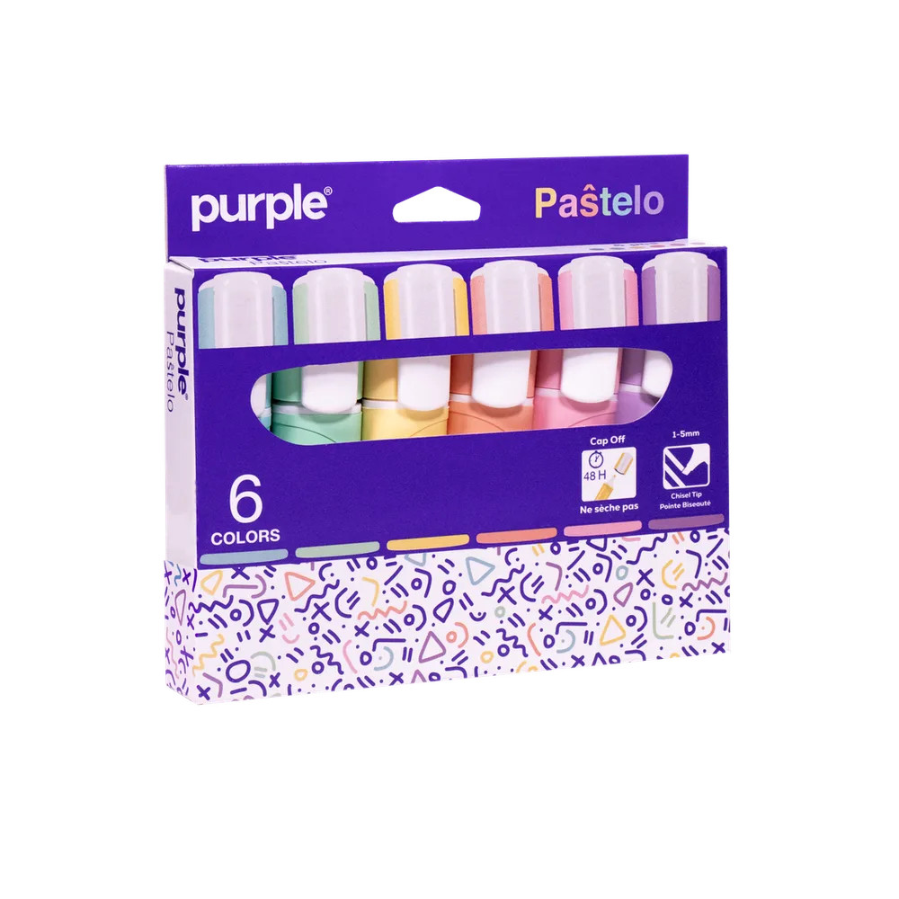 Etui 6 Surligneur PASTELO