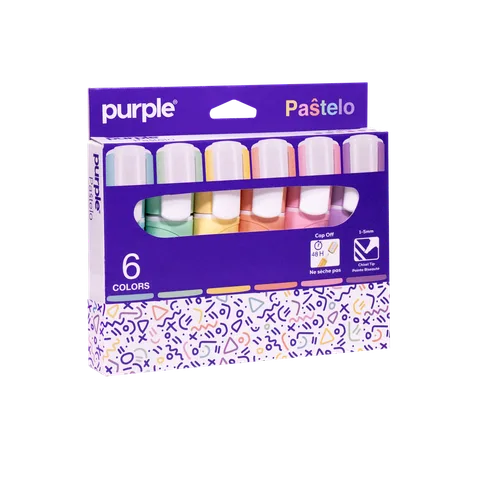 Etui 6 Surligneur PASTELO