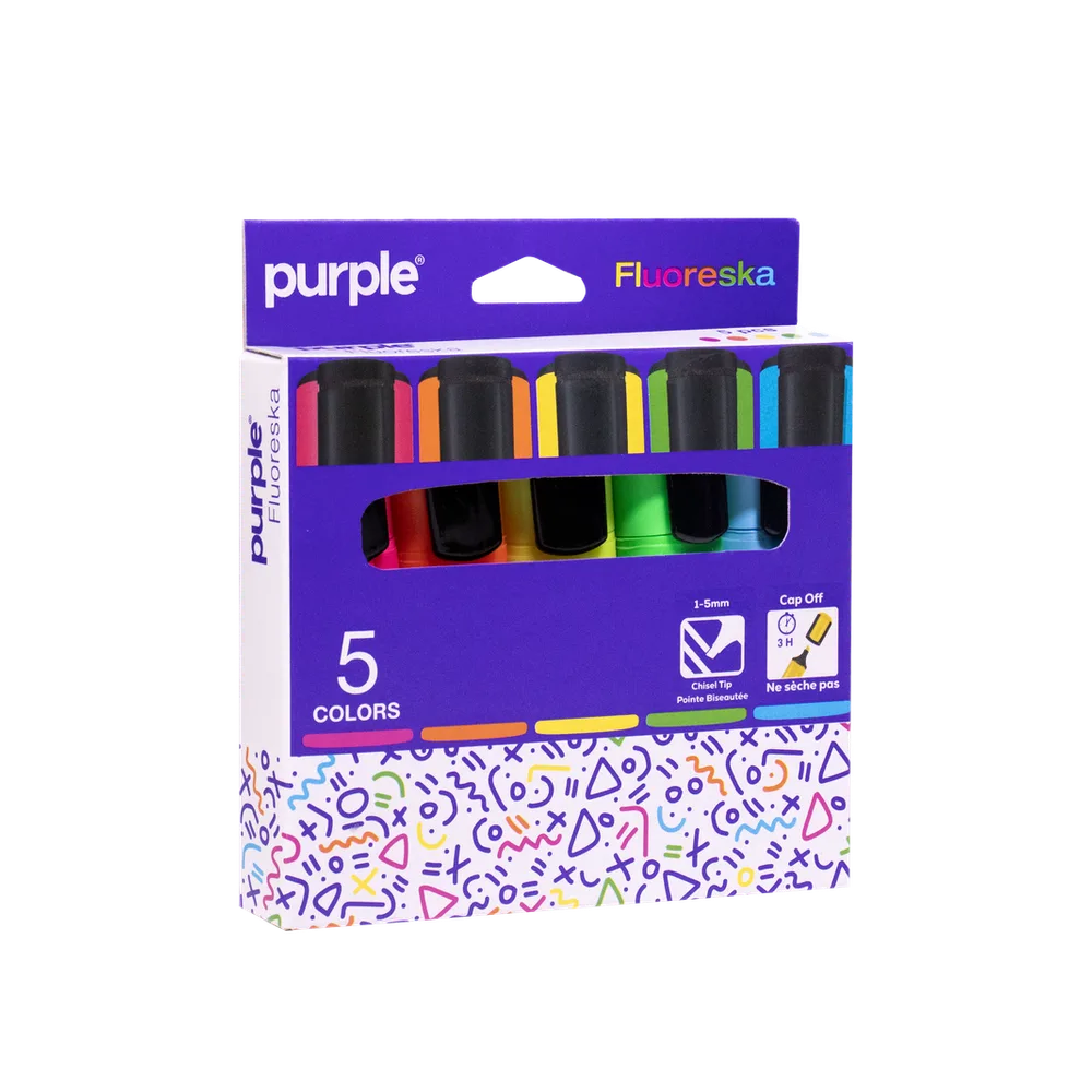Etui 5 Surligneur FLUORESKA