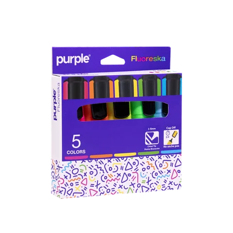 Etui 5 Surligneur FLUORESKA