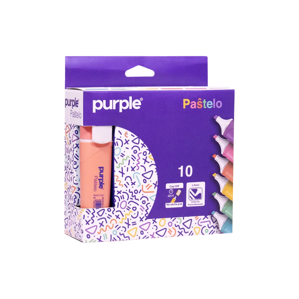 Boite 10 Surligneur PASTELO — photo 2