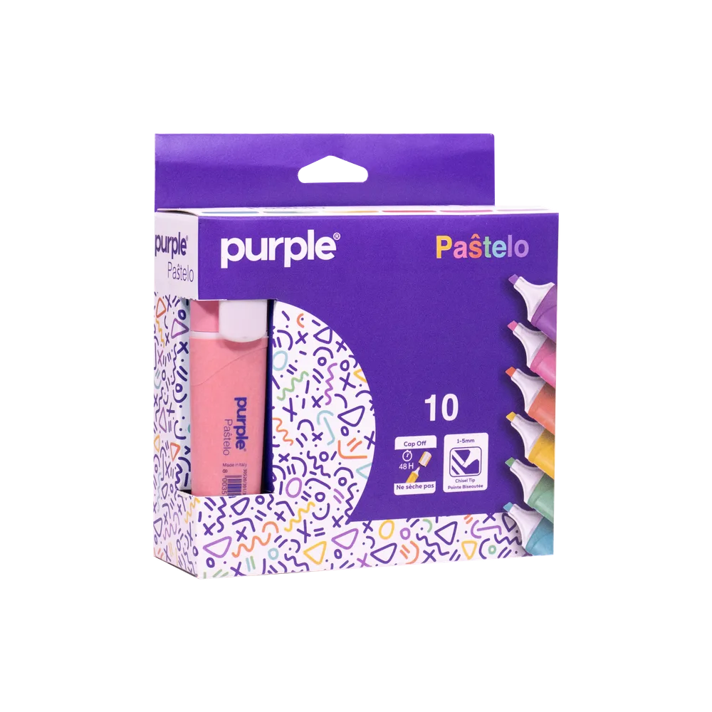 Boite 10 Surligneur PASTELO — photo 3