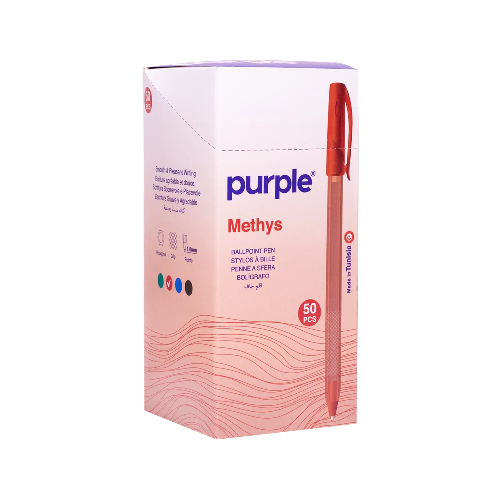 Boite 50 Stylos à Bille Pointe 1,0 mm METHYS — photo 2