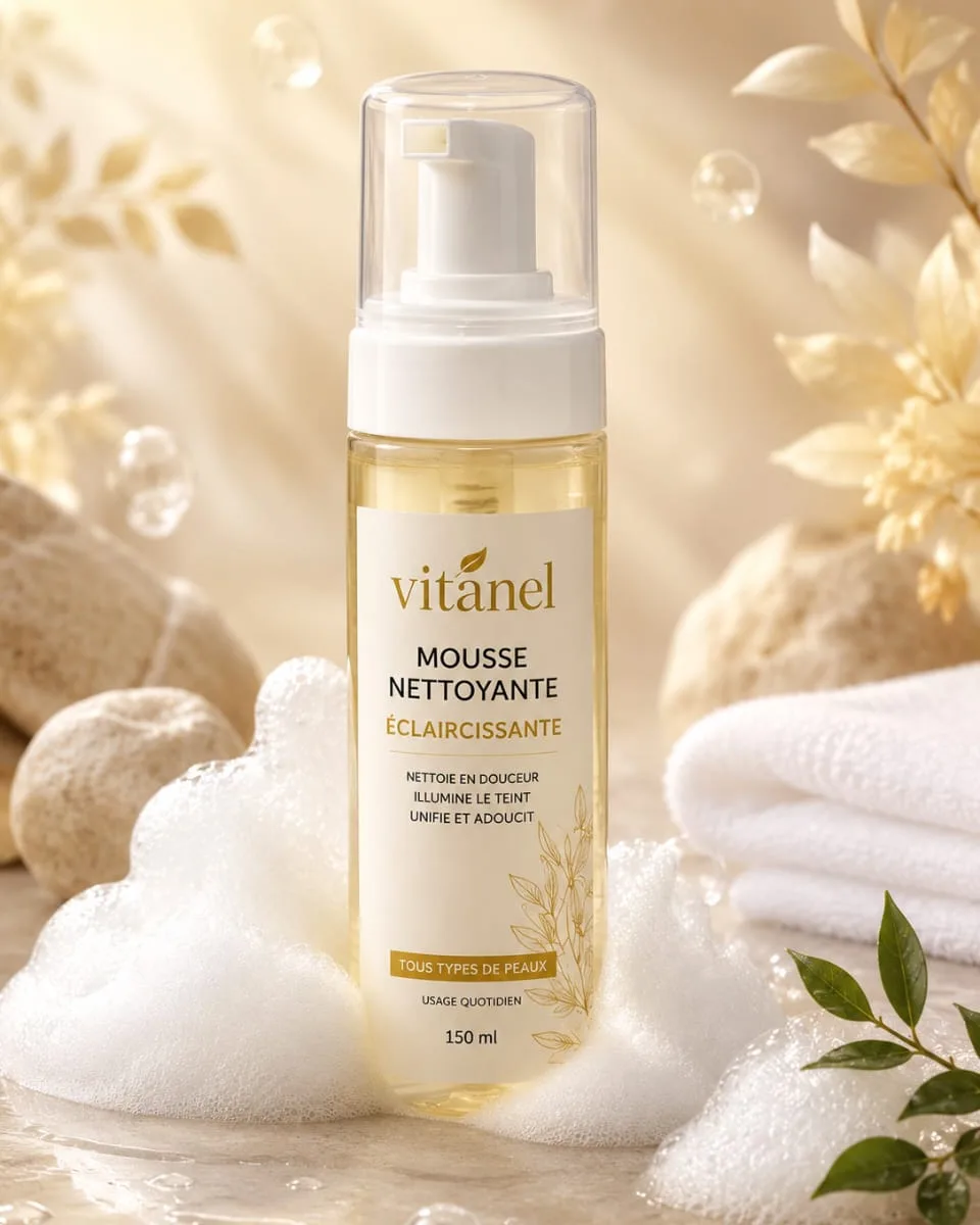 Mousse nettoyante éclaircissante 150 ml