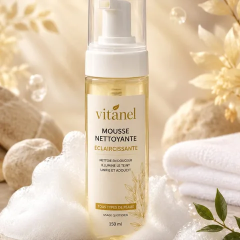 Mousse nettoyante éclaircissante 150 ml