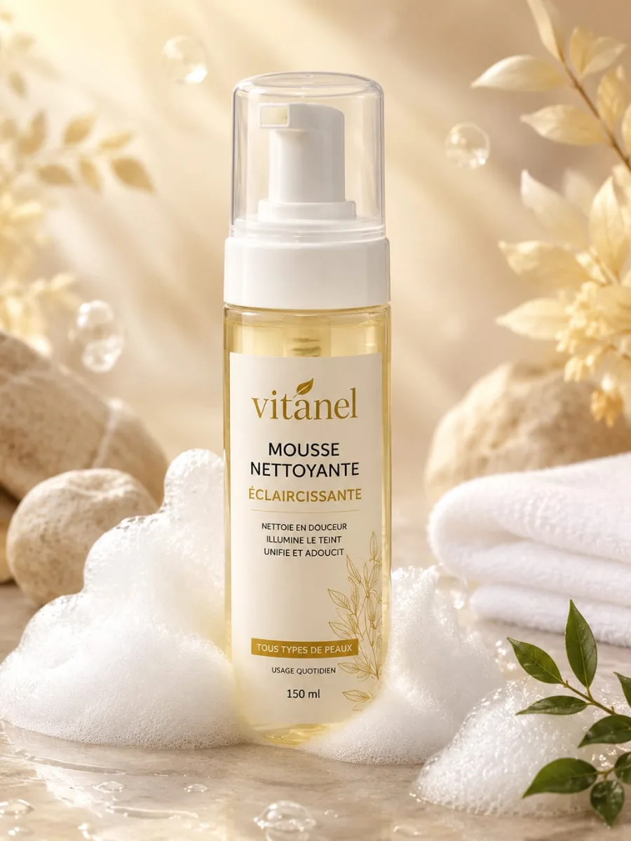 Mousse nettoyante éclaircissante 150 ml
