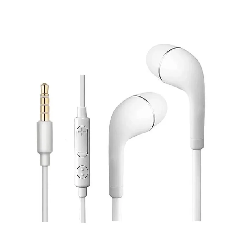 Écouteurs filaires Samsung J5 — blanc