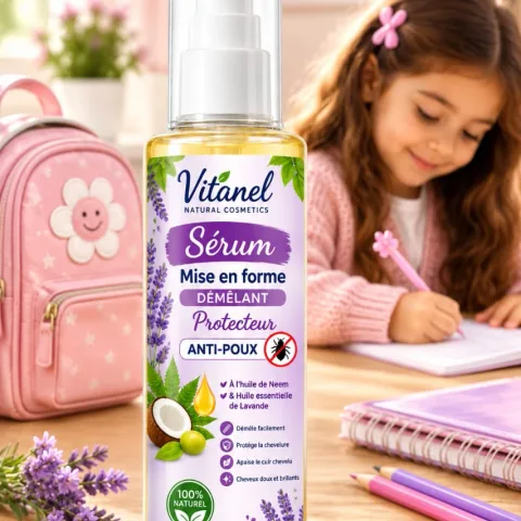 Vitanel Sérum Démêlant Protecteur Anti-Poux — Neem & Lavande 100 ml