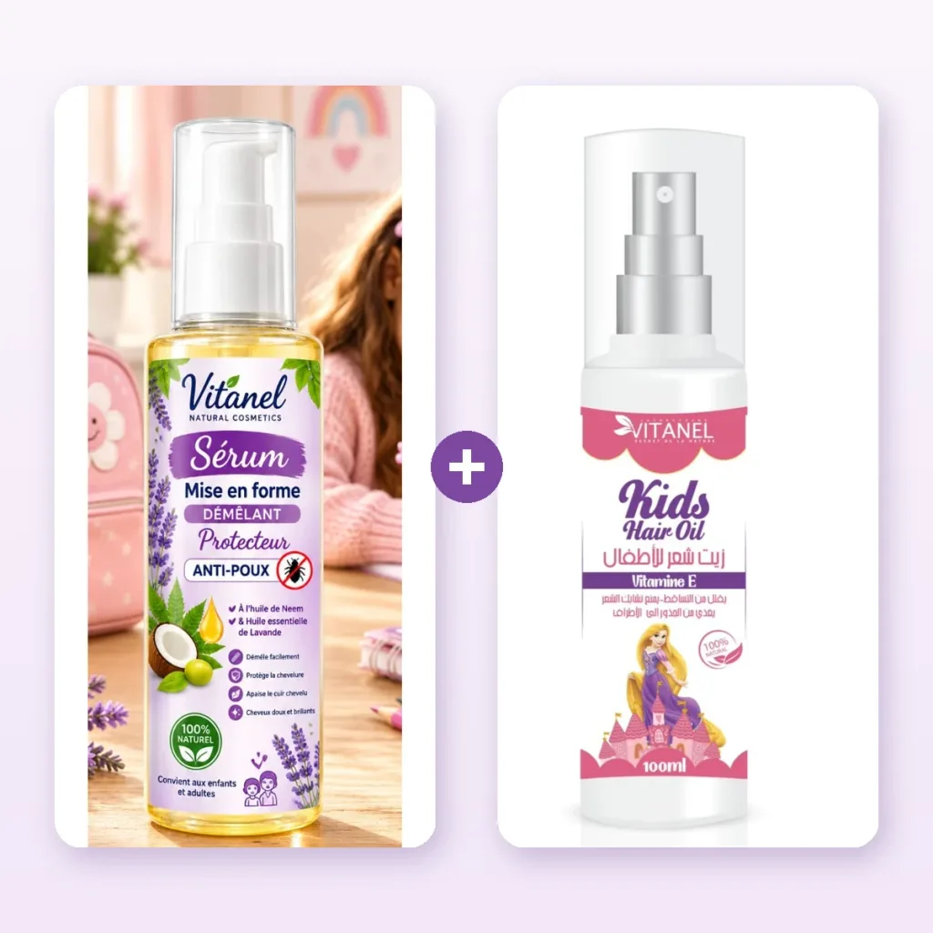 Pack Rentrée Vitanel — Sérum Anti-Poux + Kids Hair Oil