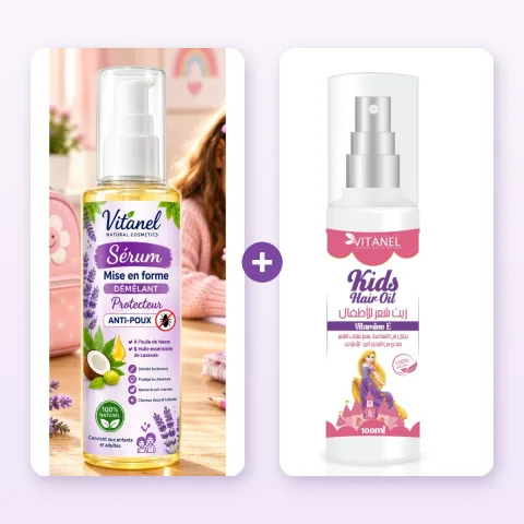 Pack Rentrée Vitanel — Sérum Anti-Poux + Kids Hair Oil