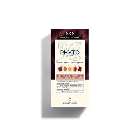 PHYTO Color Coloration Permanente Chatain Clair Cerise Intense 6.66