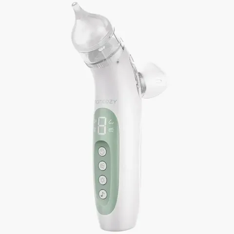 MOMCOZY Aspirateur Nasal Bébé 2en1 avec Spray