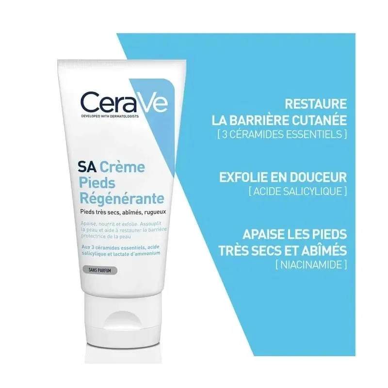CERAVE Sa Crème Pieds Régénérante 88 ml — photo 2