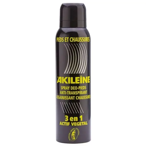 Akileine Spray Noir Déodorant Pieds Anti Transpirant 150 ml