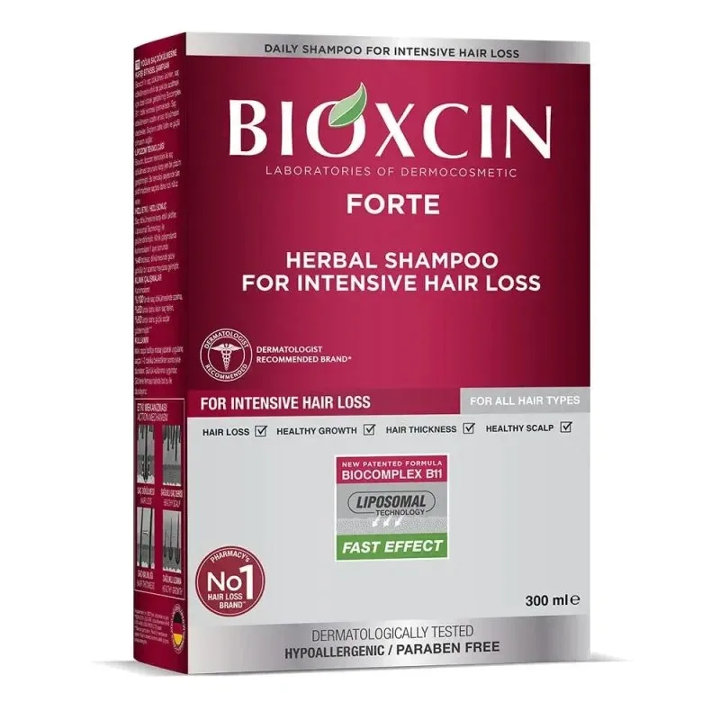 Bioxcin Shampooing Anti Chute Forte Tous Types de Cheveux 300 ml — photo 2