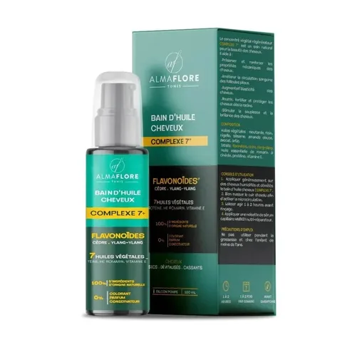 ALMAFLORE Bain Huile pour Cheveux 100 ml