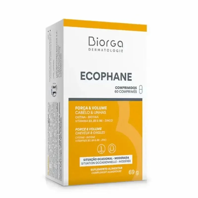Biorga Ecophane Cheveux et Ongles 60 Comprimes