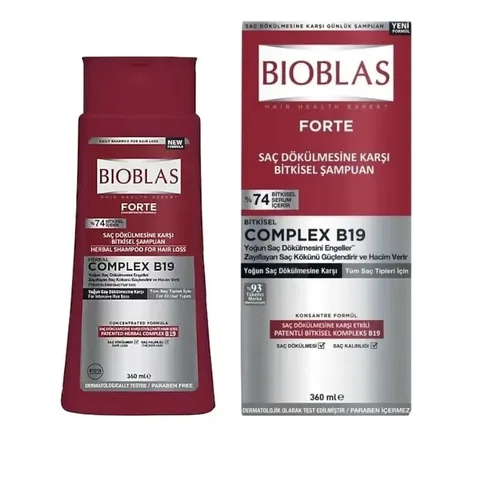 BIOBLAS Forte Shampooing Anti Chute Intensive Complex B19 360 ml