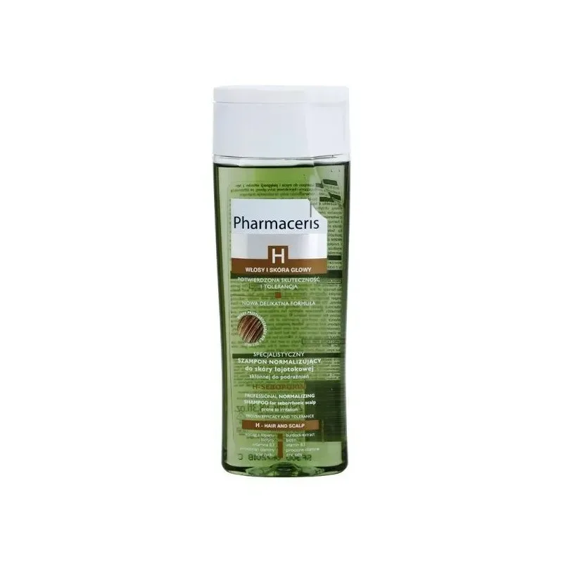 PHARMACERIS Shampooing Normalisant Cheveux Gras H-Sebopurine 250 ml