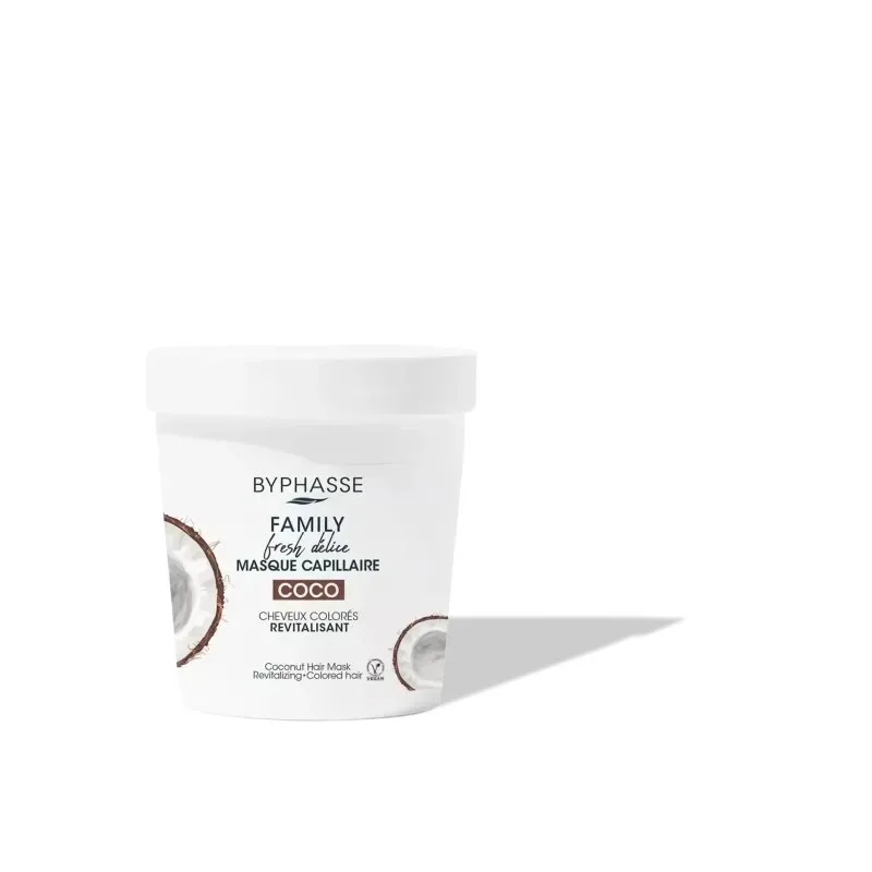 BYPHASSE Family Masque Capillaire Coco Cheveux Colores 250 ml