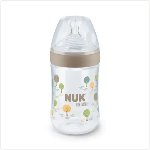 NUK Biberon Plastique Nature Sense "m" 0m+ 260 ml