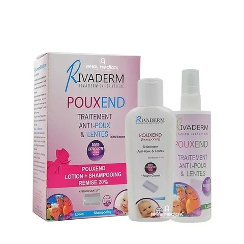 RIVADERM Coffret Pouxend Anti Poux et Lentes