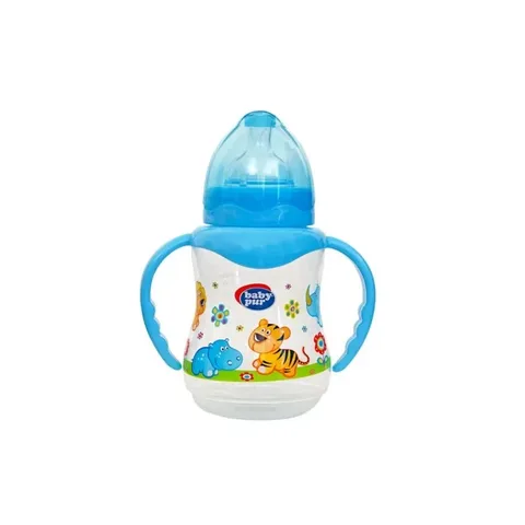 BABY PUR Biberon Col Large avec Anses 250 ml
