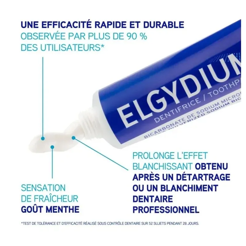 ELGYDIUM Dentifrice Blancheur 75 ml — photo 2