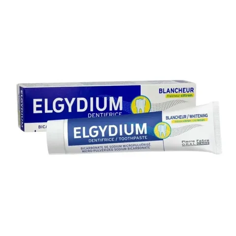 ELGYDIUM Dentifrice Blancheur Fraicheur Citron 75 ml