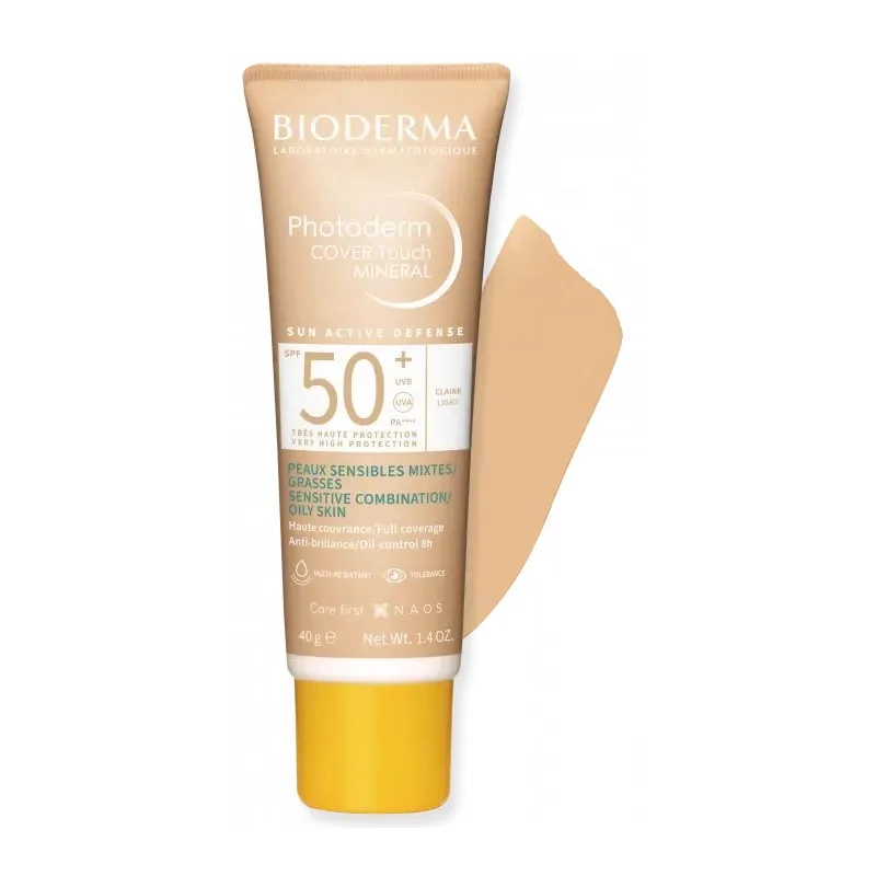 BIODERMA Photoderm Cover Touch Minéral Teinté Claire SPF50+ 40 g