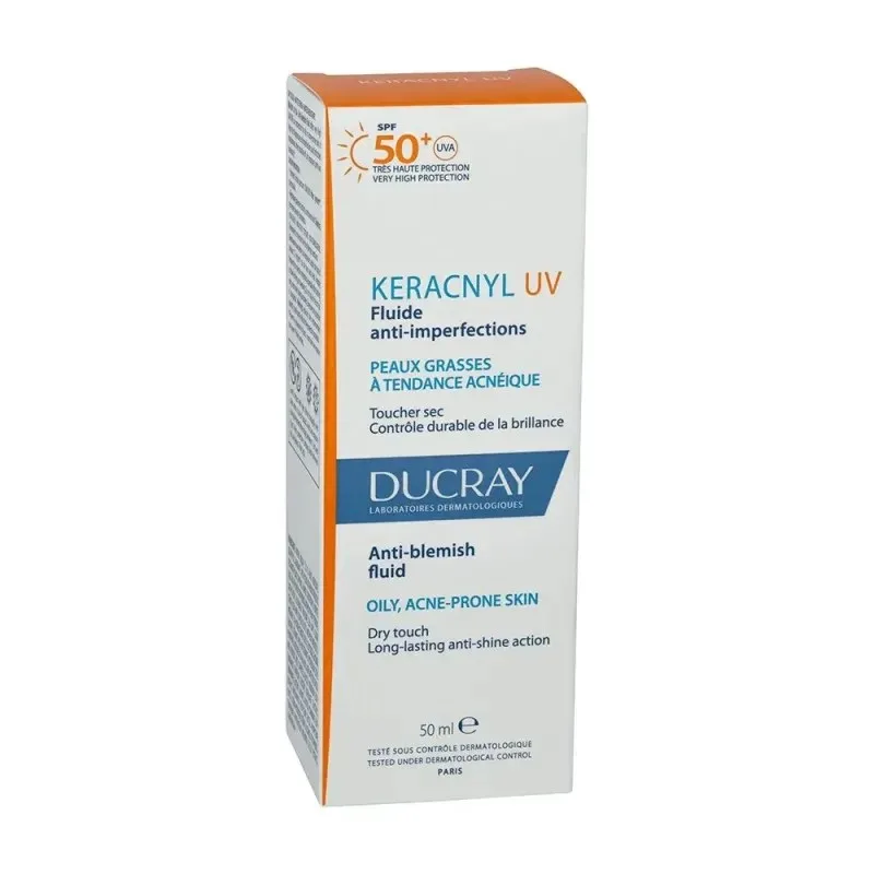 DUCRAY Keracnyl Uv Fluide Anti Imperfections Peaux Grasses à Tendance Acneique SPF50 50 ml — photo 2