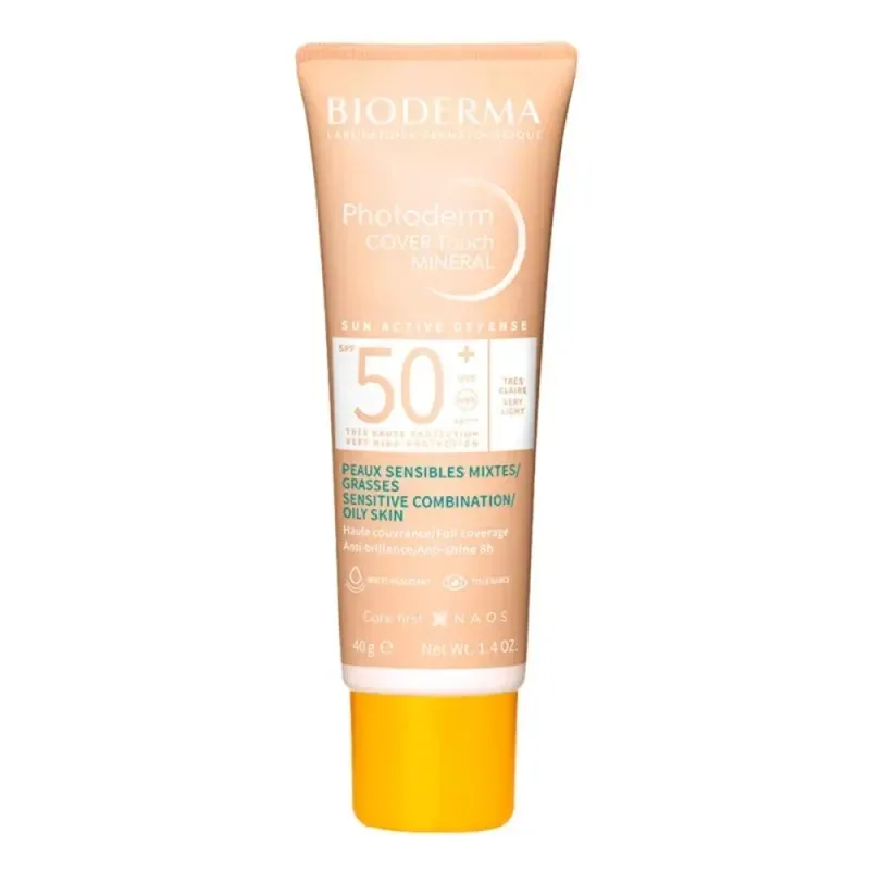 BIODERMA Photoderm Cover Touch Minéral Très Claire SPF50+ 40 g