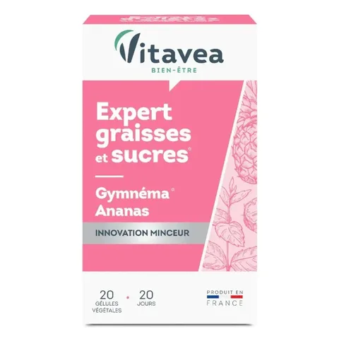 VITAVEA Expert Graisses et Sucres 40 Gélules