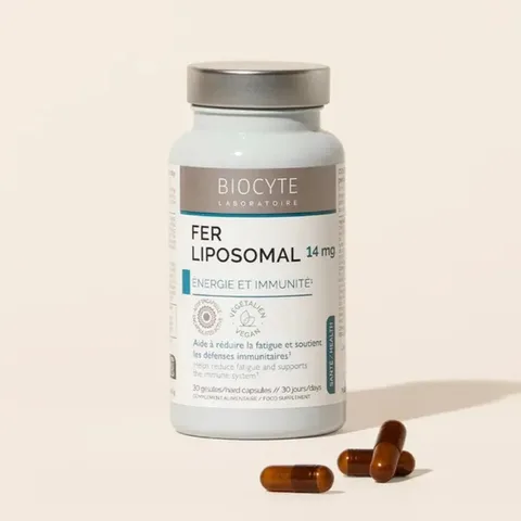 BIOCYTE Fer Liposomal Énergie et Immunité 30 Gélules