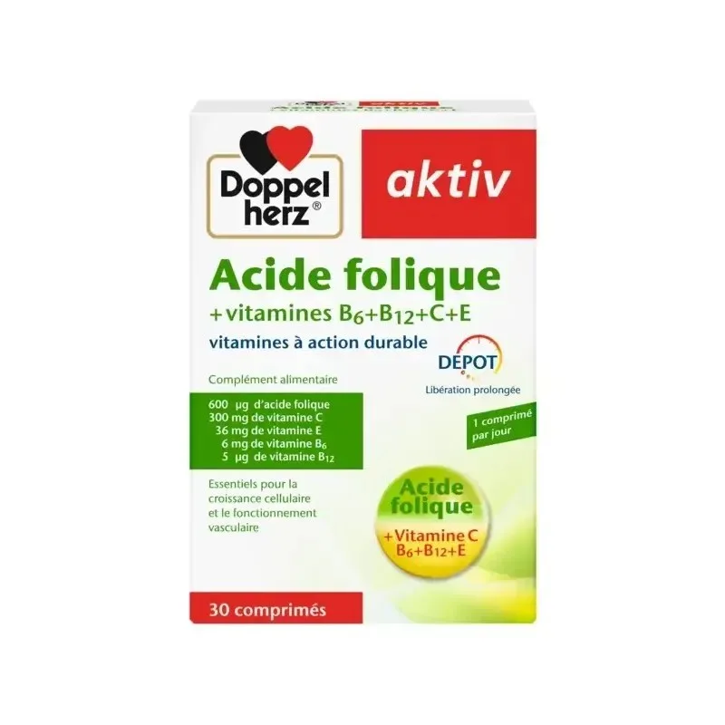 Aktiv Acide Folique Vitamines B+c+e 30 Comprimes
