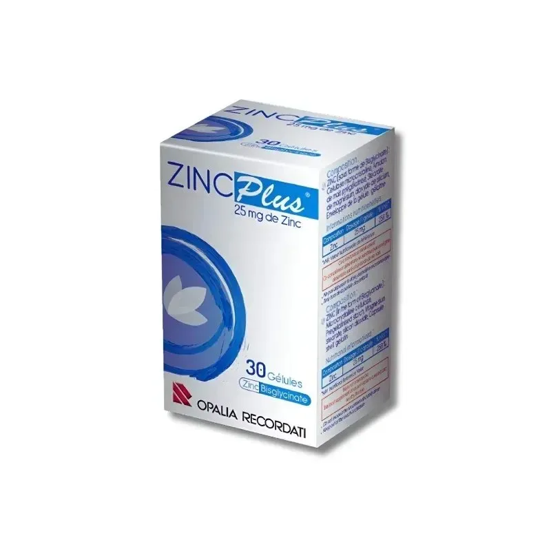 OPALIA RECORDATI Zinc Plus 25 mg 30 Gélules