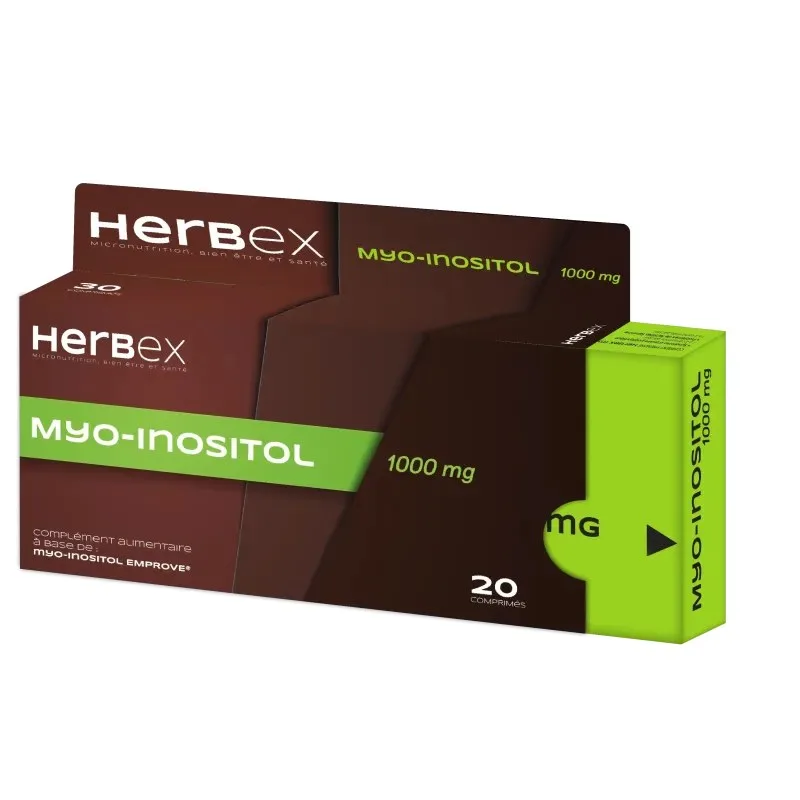 HERBEX Myo Inositol 1000 mg 20 Comprimes