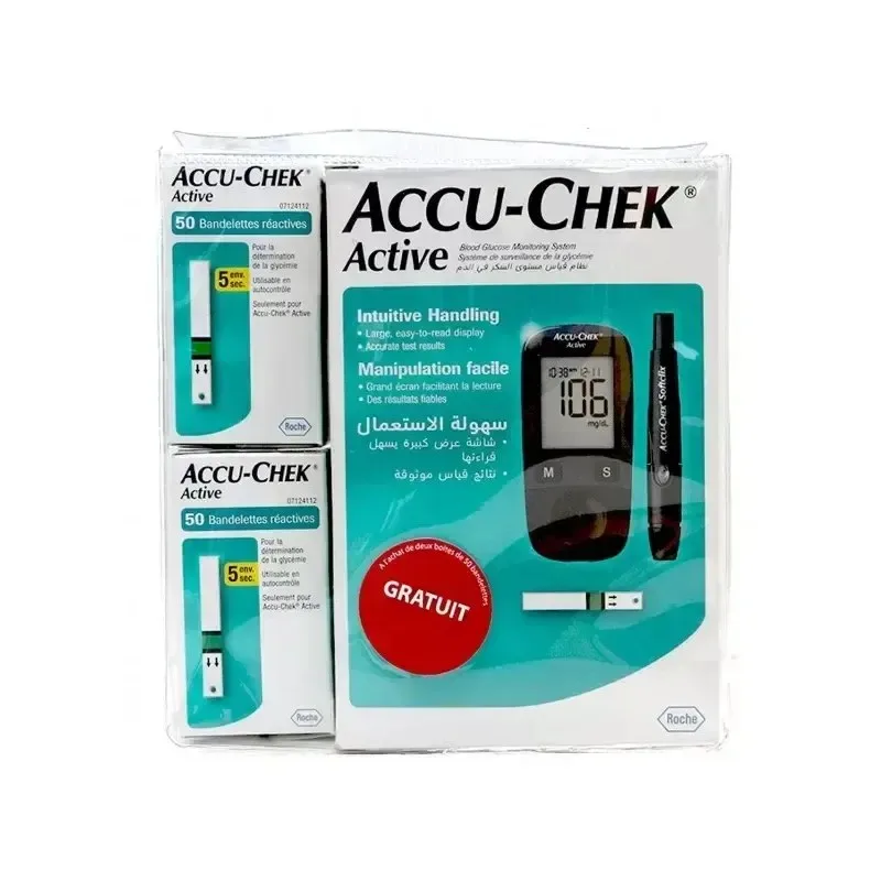 Pack Accu-Chek Active : Appareil de Mesure+100 Bandelettes