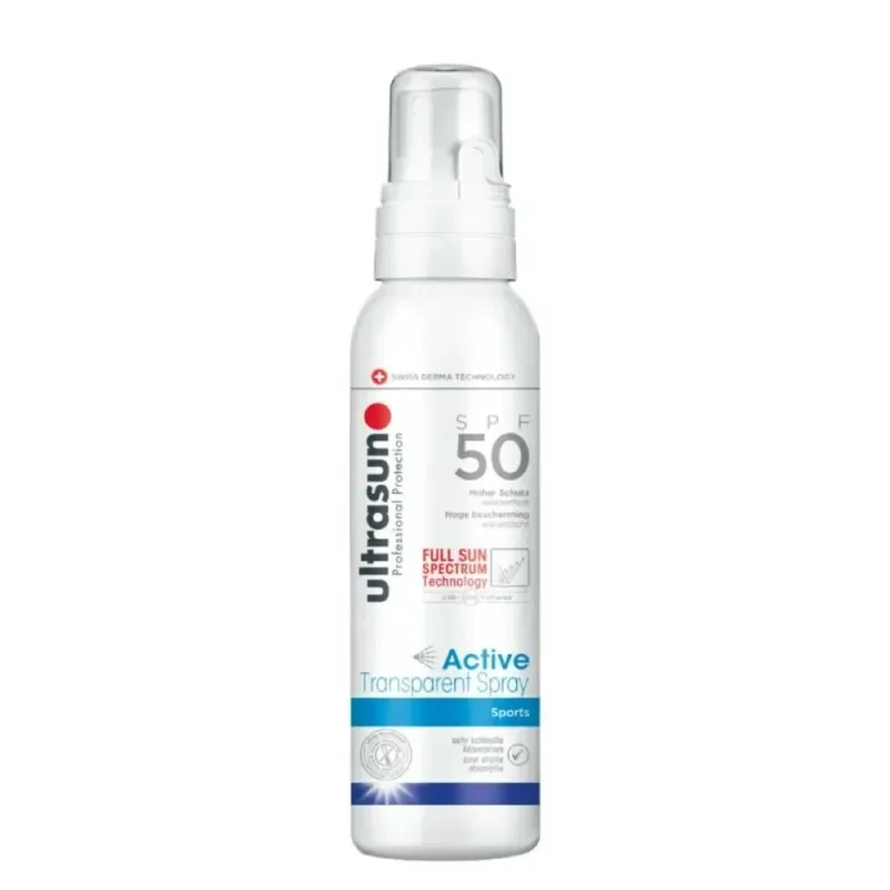 ULTRASUN Active Transparent Spray Sports SPF50 150 ml