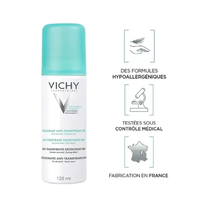 VICHY Déodorant Anti Transpirant 48H Aerosol 125 ml — photo 2