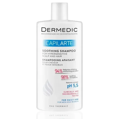 DERMEDIC Capilarte Shampooing Normalisant pour Cheveux Hypersensible 300 ml