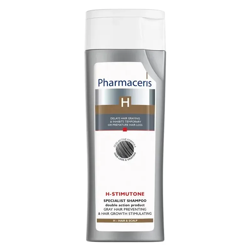 PHARMACERIS H-Stimutone Shampooing Anti-Cheveux Gris et Repousse