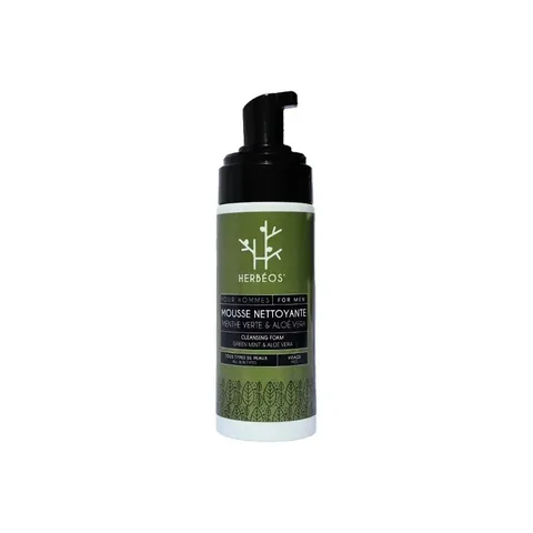 HERBEOS Men Mousse Nettoyante Aloe Vera Bio 170 ml