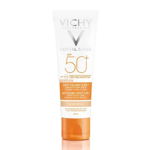 VICHY Capital Soleil Soin Anti Taches Teintée 3en1 SPF50 50 ml