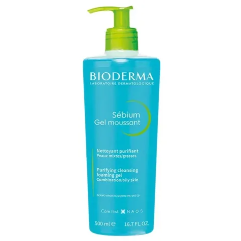 BIODERMA Sebium Gel Moussant Purifiant Pompe 500 ml