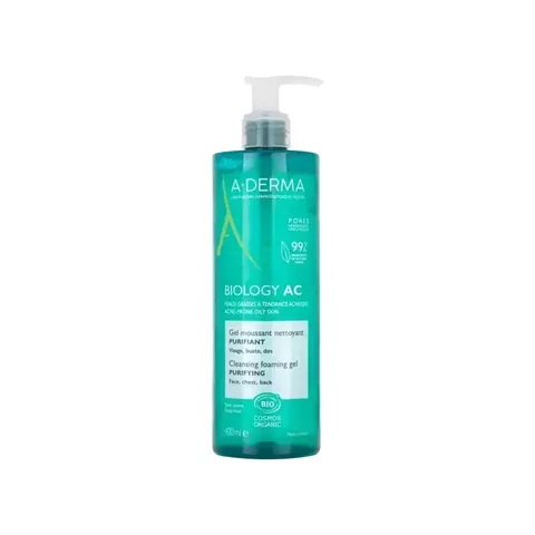 A-DERMA Biology Ac Gel Moussant Nettoyant Purifiant 400 ml