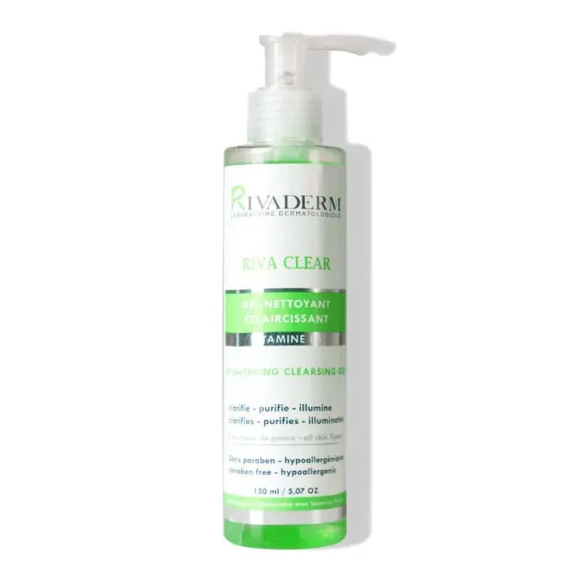 RIVADERM Riva Clear Gel Nettoyant Éclaircissant 150 ml