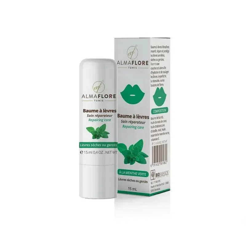 ALMAFLORE Baume à Lèvres Menthe 15 ml